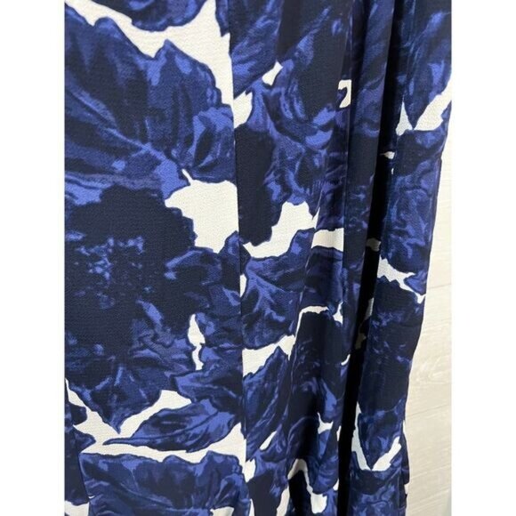 Talbots Floral Flounce Hem Chiffon Dress Size 4 - Picture 4 of 8